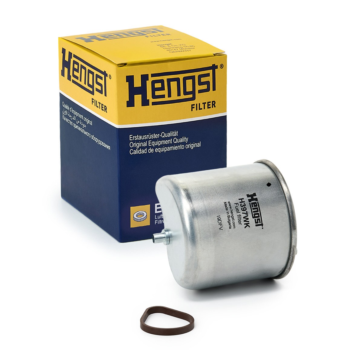 Fuel filter HENGST FILTER H397WK HENGST FILTER H397WK 2009 MAZDA 2 fuel filter replacement