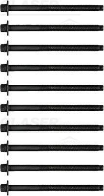 GLASER Σετ βίδες κυλινδροκεφαλής T40595-00 Βίδες κυλινδροκεφαλής GLASER Fiat MAREA T40595-00