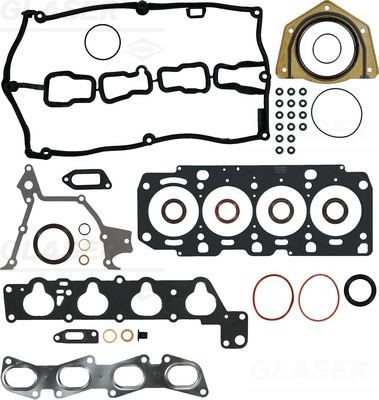 GLASER Hel packningssats, motor S36389-00 S36389-00 GLASER packningar, motor ALFA ROMEO 33