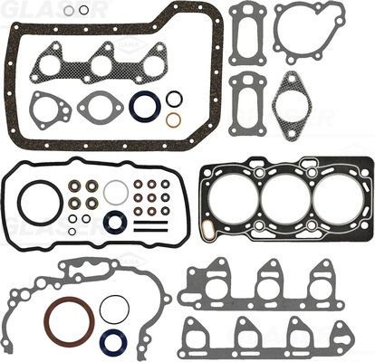 GLASER Jogo de juntas do motor S80937-01 Junta da colaça GLASER Subaru BRZ S80937-01