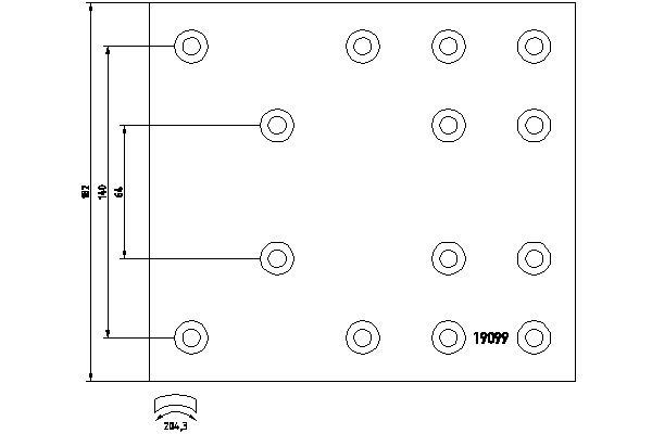 TEXTAR 19100 Fékbetét készlet, dobfék TEXTAR 19099 Fékbetét készlet, dobfék