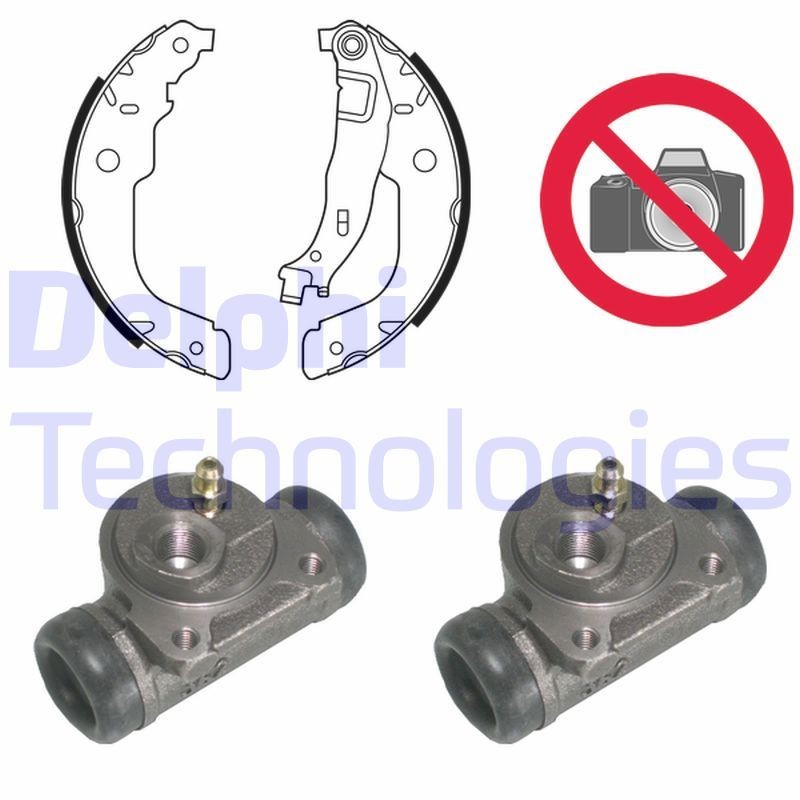 DELPHI Trumbromssats KP1113 DELPHI KP1113 Trumbromssats PEUGEOT 207 Sedan 1.9 XSD 69 hk 2007