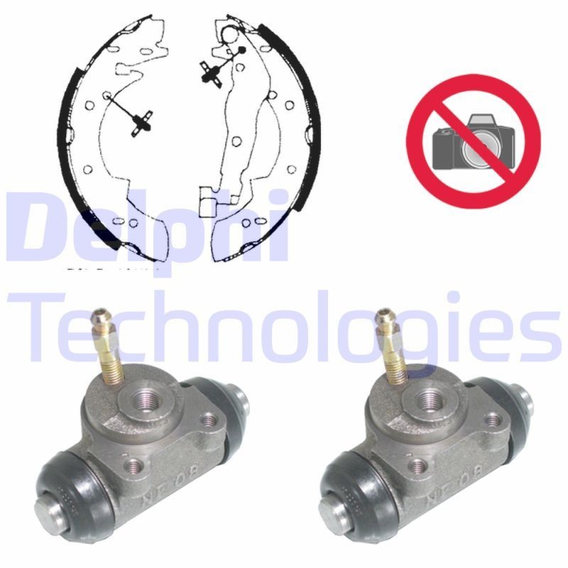 DELPHI Trumbromssats KP875 KP875 DELPHI bromssats, trumbroms TOYOTA LAND CRUISER
