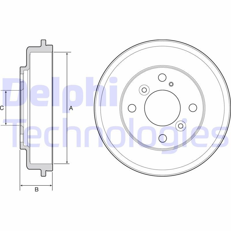 DELPHI Piduritrummel BF525 DELPHI BF525 Piduritrummel Ford Focus 3 Kombi hind