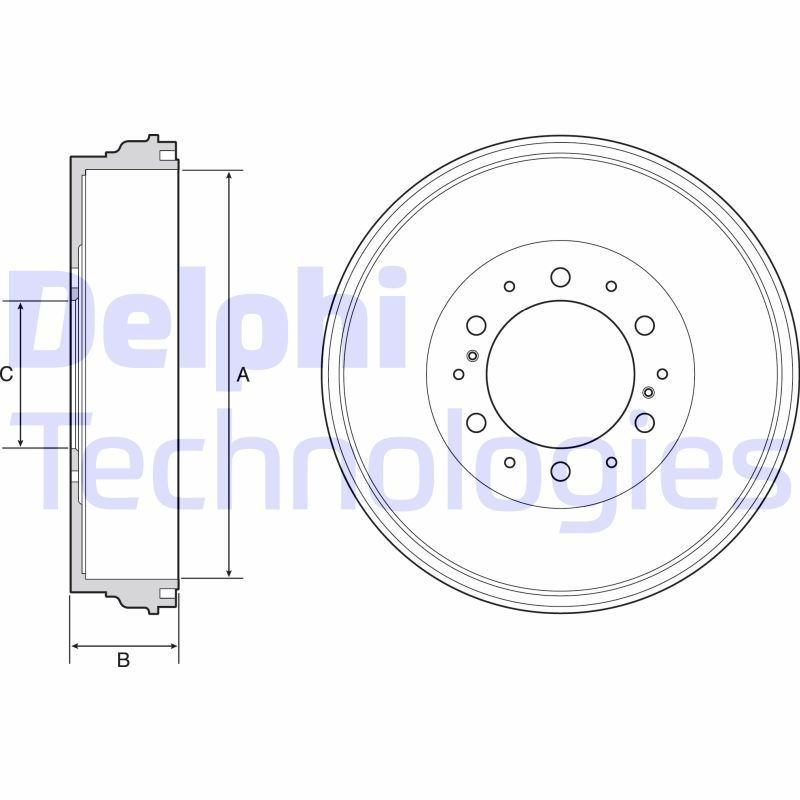 Bromstrumma DELPHI BF537 DELPHI BF537 Bromstrummor TOYOTA HILUX Pick-up 2022