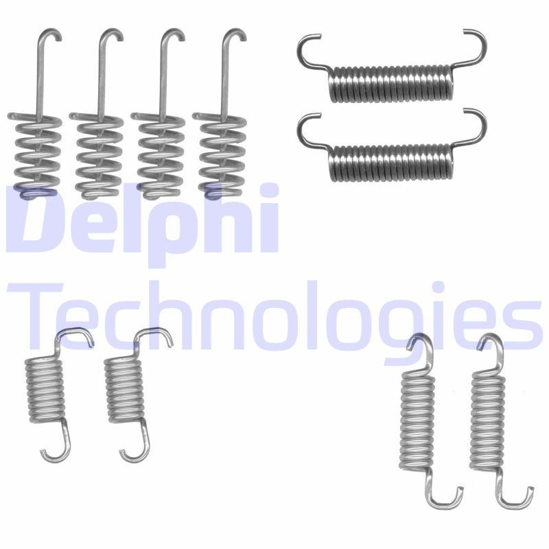 DELPHI Tilbehørsett, håndbremsesko LY1404 DELPHI LY1404 Tilbehørsett bremsesko Mercedes Sprinter 4,6-t Van pris
