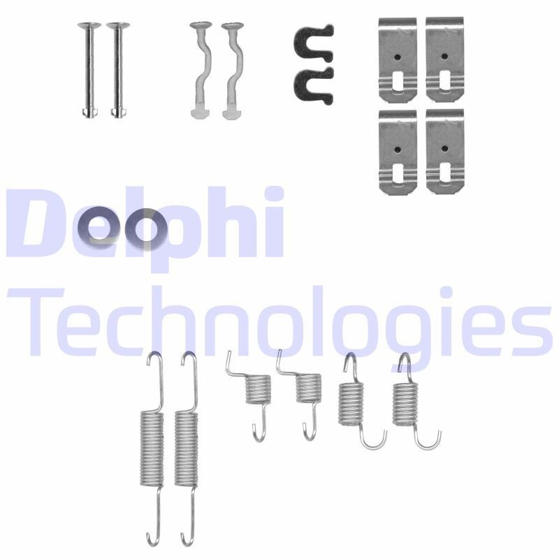 DELPHI Monteringssats för bromsbackar (parkeringsbroms) LY1401 Byta Monteringssats bromsbackar Subaru Impreza 2 kostnad DELPHI LY1401