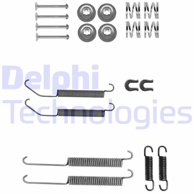 DELPHI Kit accessori, Ganasce freno LY1412 DELPHI LY1412 Kit di accessori per ganasce freno Nissan NV200 Van originale prezzo