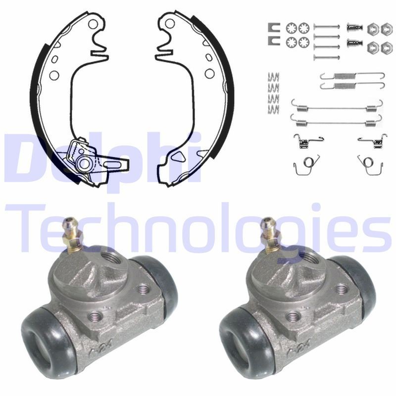 DELPHI Kit de freins, freins à tambours KP788 Renault LAGUNA Kit freins à tambours DELPHI KP788
