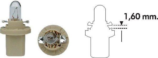MAGNETI MARELLI Λυχνία, φωτισμός πίνακα οργάνων 002052800000 Λάμπες ταμπλό MAGNETI MARELLI Kia SEPHIA 002052800000