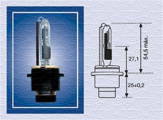 MAGNETI MARELLI Xenon-pære 002542100000 Lyspære tåkelyskaster MAGNETI MARELLI Mercedes-Benz C-Klasse 002542100000