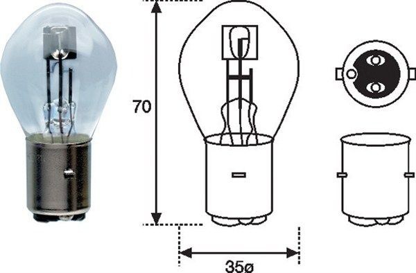 MAGNETI MARELLI Glödlampa, fjärrstrålkastare 002588200000 002588200000 MAGNETI MARELLI dimljuslampa NISSAN QASHQAI