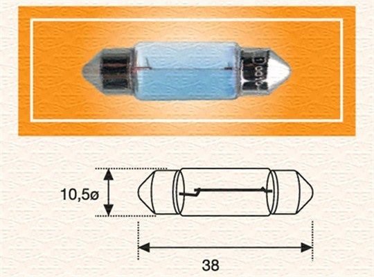 MAGNETI MARELLI Kennzeichenbeleuchtung, Birne 009462100000 009462100000 Kennzeichenbeleuchtung MAGNETI MARELLI TOYOTA C-HR