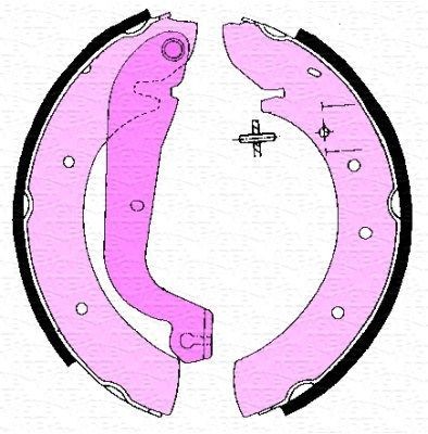 MAGNETI MARELLI Brake Shoe 360219196570 MAGNETI MARELLI 360219196570 TALBOT Express 1000-1500 Minibus brake shoe kits replacement