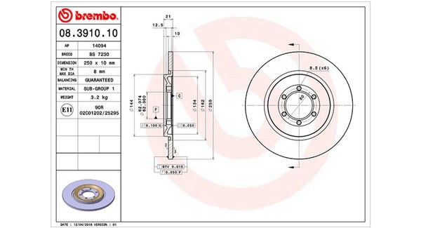 MAGNETI MARELLI Bromsskiva 360406009700 Alfa Romeo Alfetta 116 Bromsskivor sport MAGNETI MARELLI 360406009700