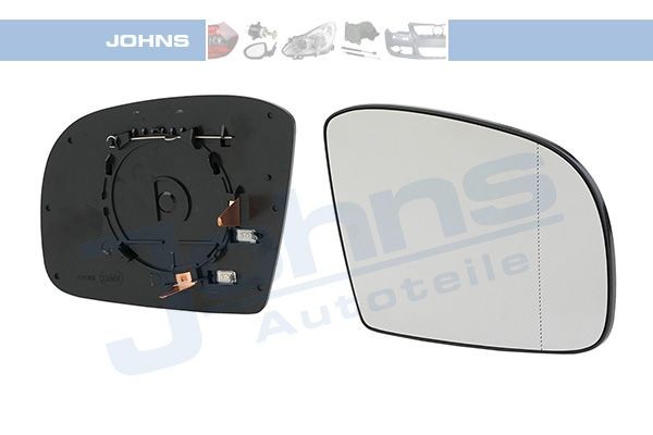 JOHNS Spejlglas, udvendig spejl 50 82 38-81 JOHNS 508238-81 Glas til sidespejl Smart CITY-COUPE originale