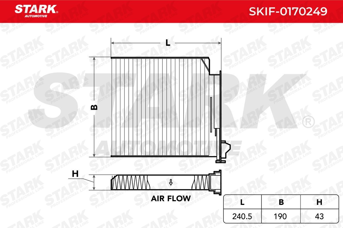 STARK Kupéfilter SKIF-0170249 NISSAN kupéfilter STARK SKIF-0170249