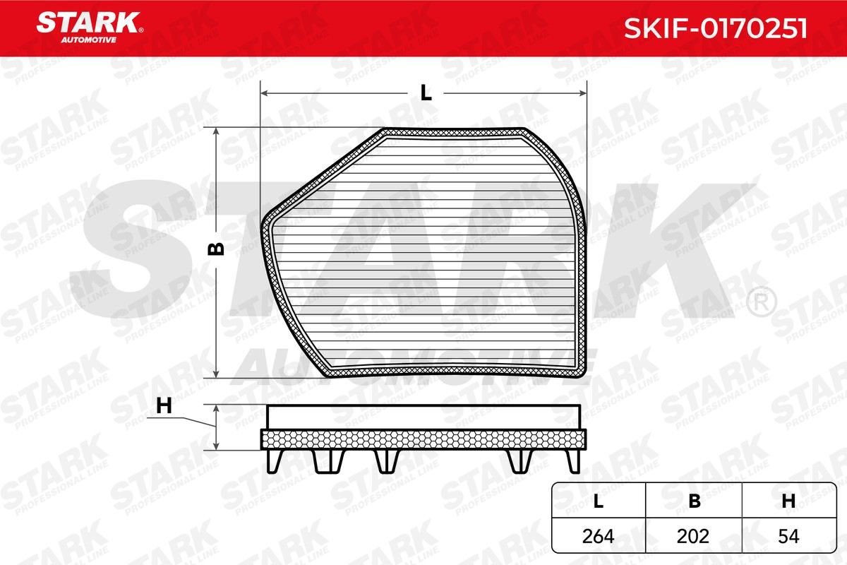 STARK Filter, salongiõhk SKIF-0170251 Salongifilter STARK DISCOVERY SKIF-0170251 odav