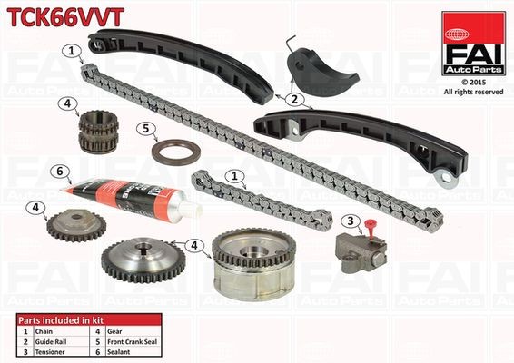 Styrekædesæt FAI AutoParts TCK66VVT FAI AutoParts TCK66VVT: Styrekædesæt Nissan SUNNY 2024