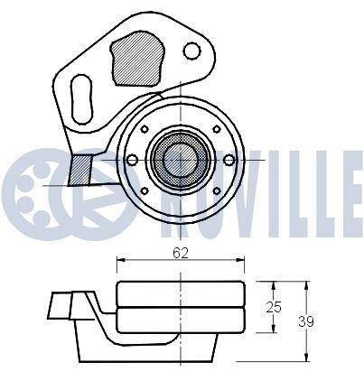 RUVILLE Jakoketjusarja 3451100S 3451100S RUVILLE Jakoketju Mercedes-Benz HECKFLOSSE hinta