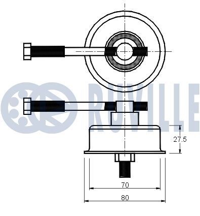 RUVILLE Distributieketting spanner 3454051 Audi A5 Distributieketting spanner RUVILLE 3454051