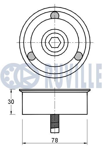 RUVILLE Styrskena, kamkedja 3484019 3484019 RUVILLE glidskenor DAIHATSU YRV
