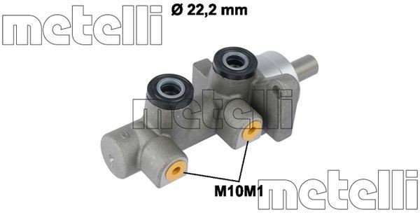 Huvudbromscylinder METELLI 05-0722 METELLI 05-0722 Huvudbromscylinder DAEWOO LUBLIN 2009