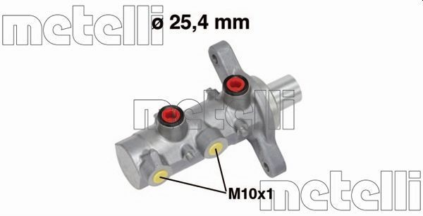 METELLI Hoofdremcilinder 05-0726 Peugeot 405 Hoofdremcilinder METELLI 05-0726