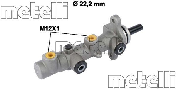 METELLI Galvenais bremžu cilindrs 05-0825 Galvenais bremžu cilindrs METELLI Hyundai ix55 05-0825