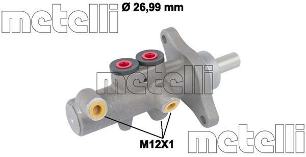 METELLI Hlavný brzdový válec 05-0832 METELLI 05-0832 Hlavný brzdový válec