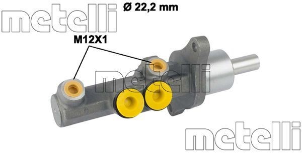 METELLI Hovedbremsesylinder 05-0720 METELLI 05-0720 Bremsepumpe Audi A3 8PA originale pris