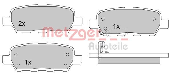 METZGER Bremsbeläge 1170079 1170079 Sportbremsbeläge NISSAN QASHQAI METZGER kaufen