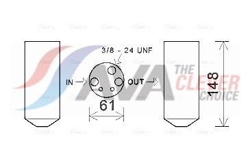 AVA COOLING SYSTEMS Αφυγραντήρας, σύστ. κλιματισμού HYD357 Αφυγραντήρας AVA COOLING SYSTEMS Hyundai TUCSON HYD357