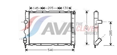 AVA COOLING SYSTEMS Oljekjøler, automatikk HY3331 AVA COOLING SYSTEMS HY3331 Automat oljekjøler Elantra IV Sedan (HD) pris