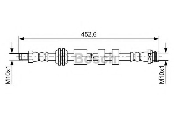 BOSCH Bremseslange 1 987 481 741 Bremseslange BOSCH Volvo XC40 1 987 481 741