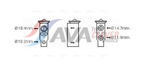 AVA COOLING SYSTEMS Valvola espansione climatizzatore DN1389 DN1389 costo Valvola di espansione climatizzatore MERCEDES-BENZ VITO AVA COOLING SYSTEMS