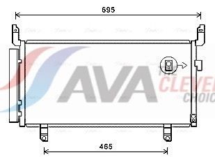 AVA COOLING SYSTEMS Kondenzátor klimatizácie SU5104D Chladič klimatizácie AVA COOLING SYSTEMS SUBARU SU5104D