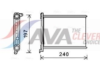 AVA COOLING SYSTEMS Heater matrix RT6569 AVA COOLING SYSTEMS RT6569 Renault Trafic 3 Van heater matrix cost