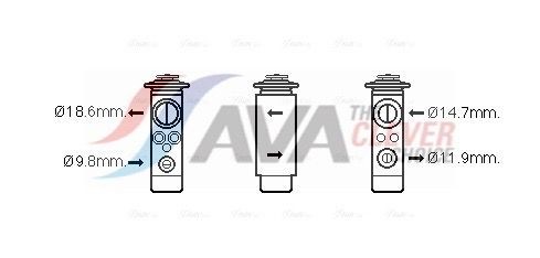 AVA COOLING SYSTEMS Βαλβίδα εκτόνωσης, συστ. κλιματ. VO1172 Βαλβίδα εκτόνωσης AVA COOLING SYSTEMS Suzuki JIMNY VO1172