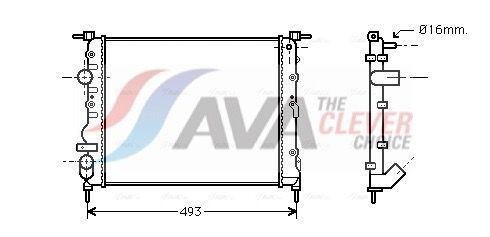 AVA COOLING SYSTEMS Oljekjøler, automatikk HY3378 AVA COOLING SYSTEMS HY3378 Automat oljekjøler Elantra IV Sedan (HD) pris