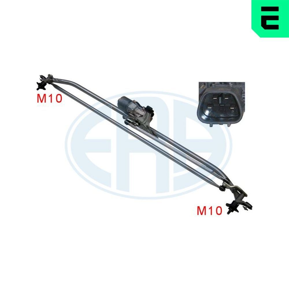 ERA Klaasipuhastussüsteem 460150 Klaasipuhasti hoovastik ERA Nissan JUKE 460150
