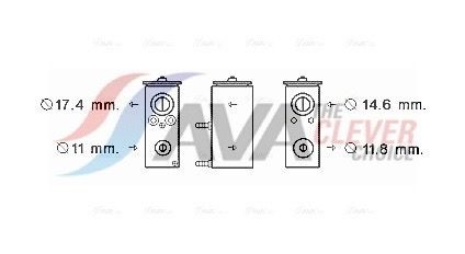AVA COOLING SYSTEMS Βαλβίδα εκτόνωσης, συστ. κλιματ. PE1376 Βαλβίδα εκτόνωσης AVA COOLING SYSTEMS Suzuki JIMNY PE1376