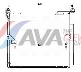 AVA COOLING SYSTEMS Kondensor, klimatanläggning TO5677D Kondensor klimatanläggning Toyota KDJ15_, GRJ15_ TO5677D AVA COOLING SYSTEMS