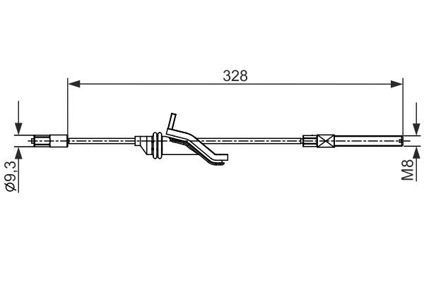 BOSCH Handbromsvajer 1 987 482 545 BOSCH 1 987 482 545 Handbroms Ford Focus mk3 Sedan original