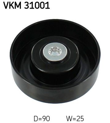 SKF Deflection / Guide Pulley, v-ribbed belt VKM 31001 SEAT Mii SKF guide pulley VKM31001