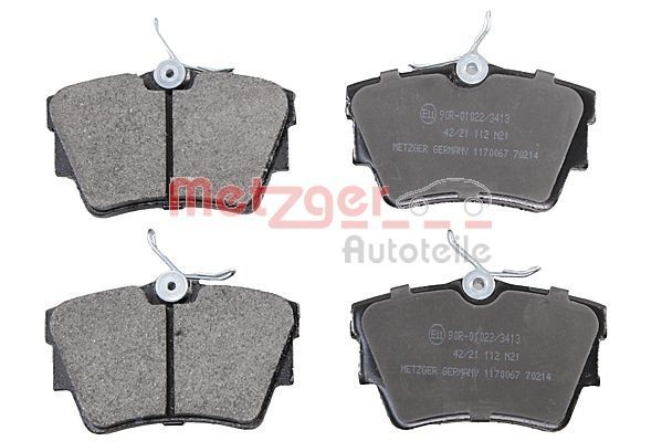 METZGER Remblokken 1170067 Nissan X-TRAIL Remblokkenset METZGER 1170067