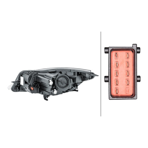 HELLA Headlight 1LL 011 165-781 HELLA 1LL 011 165-781 Opel Commodore A Coupe headlight upgrade kit