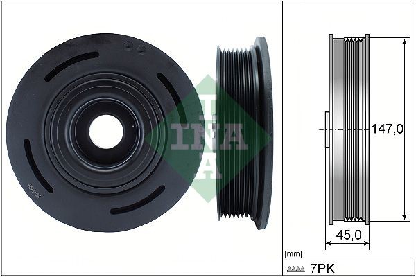 INA Krukaspoelie 544 0098 10 INA 544009810 Krukas, poelie Vauxhall VIVARO originele