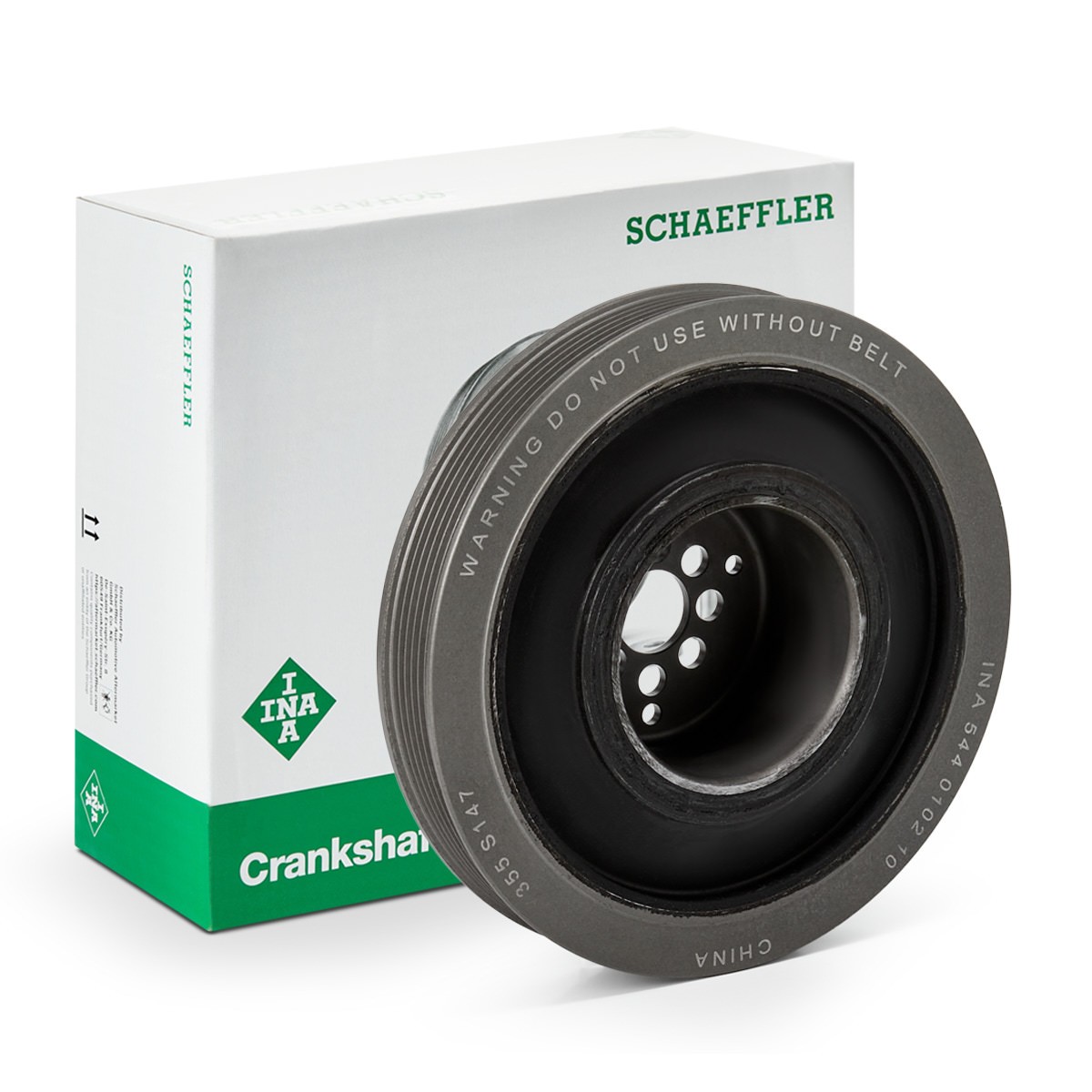 INA Piedziņas skriemelis, Kloķvārpsta 544 0102 10 INA 544010210 Piedziņas skriemelis kloķvārpsta Coupe B3 (89, 8B) cena