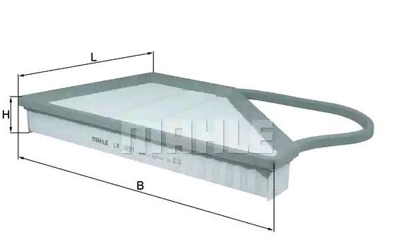 Filtre à air MAHLE LX 1091 MAHLE LX 1091 Filtre d'air BENTLEY CONTINENTAL 2018